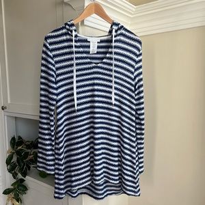 NWOT La Blanca Slouchy Hooded Coverup